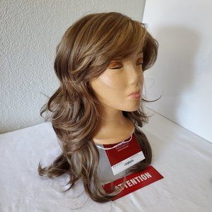SOLD - Rene of Paris Wig Long Wavy Layers Mochaccino Light Brown Highlights NWT